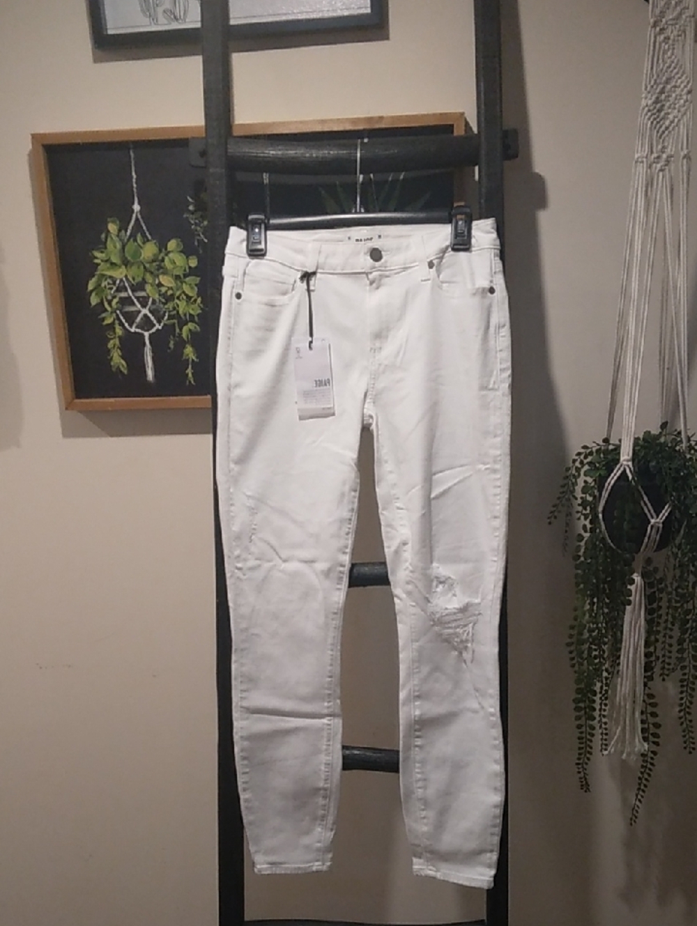 Women's Paige Verdugo Ankle Adah Destructed Skinny Pants